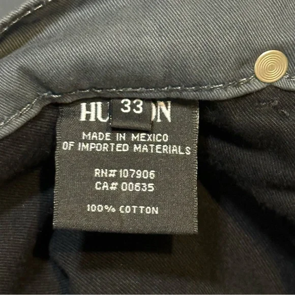 Men’s Hudson Sartor Pants W34 L33 Grey - Picture 5 of 7